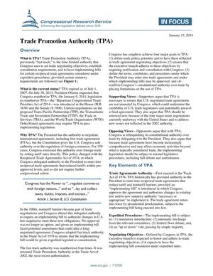 Trade Promotion Authority (TPA)