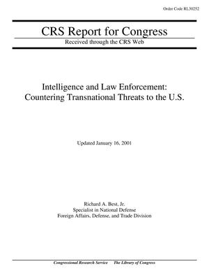 Primary view of object titled 'Intelligence and Law Enforcement: Countering Transnational Threats to the U.S.'.