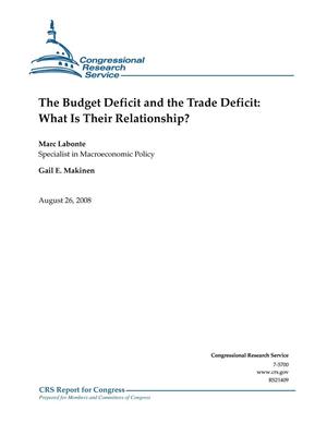 The Budget Deficit and the Trade Deficit: What Is Their Relationship?