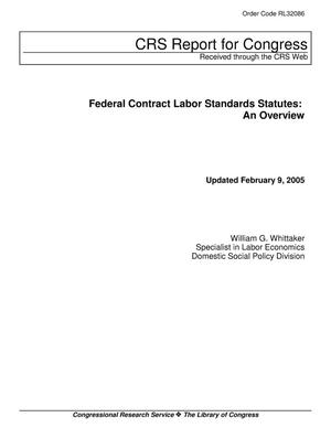 Federal Contract Labor Standards Statutes: An Overview