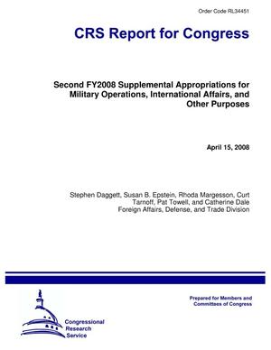 Second FY2008 Supplemental Appropriations for Military Operations, International Affairs, and Other Purposes
