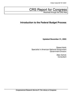 Introduction to the Federal Budget Process