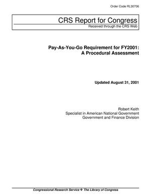 Pay-As-You-Go Requirement for FY2001: A Procedural Assessment