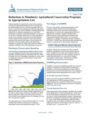 Reductions to Mandatory Agricultural Conservation Programs in Appropriations Law