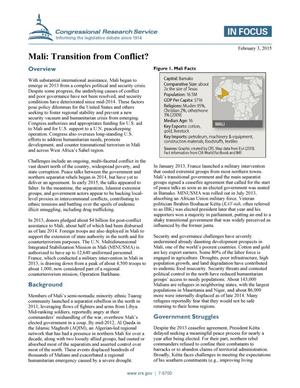 Mali: Transition from Conflict?