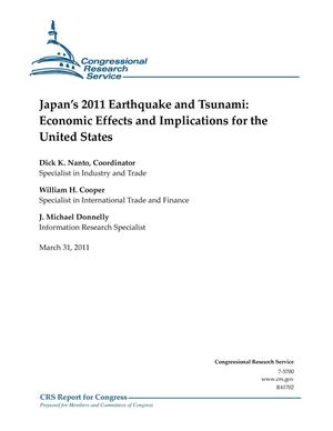 Japan’s 2011 Earthquake and Tsunami: Economic Effects and Implications for the United States
