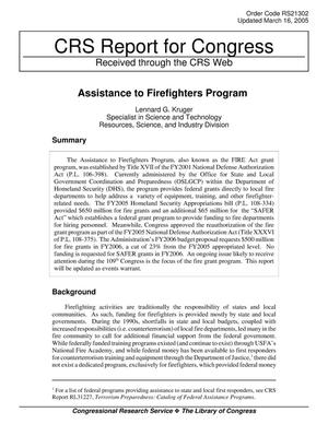 Assistance to Firefighters Program