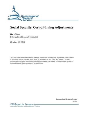Social Security: Cost-of-Living Adjustments