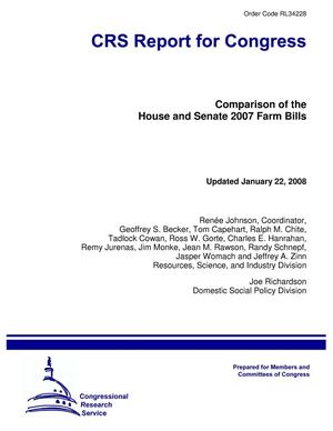 Comparison of the House and Senate 2007 Farm Bills