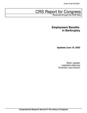 Employment Benefits in Bankruptcy