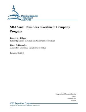 SBA Small Business Investment Company Program