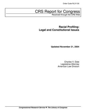 Racial Profiling: Legal and Constitutional Issues