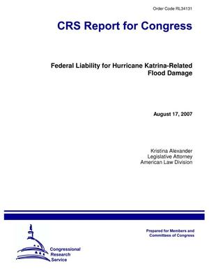 Federal Liability for Hurricane Katrina-Related Flood Damage