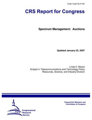 Spectrum Management: Auctions