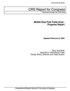 Middle East Free Trade Area: Progress Report