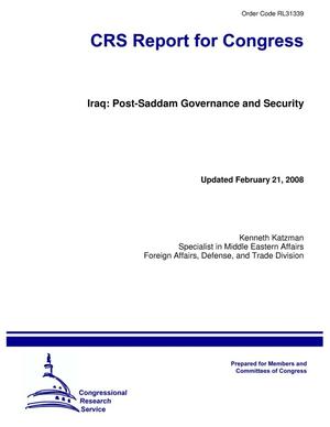 Iraq: Post-Saddam Governance and Security