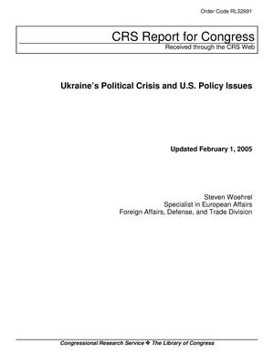 Ukraine’s Political Crisis and U.S. Policy Issues