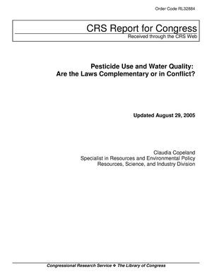 Primary view of object titled 'Pesticide Use and Water Quality: Are the Laws Complementary or in Conflict?'.