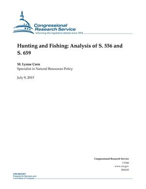 Hunting and Fishing: Analysis of S. 556 and S. 659