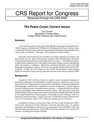 The Peace Corps: Current Issues