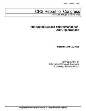 Iraq: United Nations and Humanitarian Aid Organizations