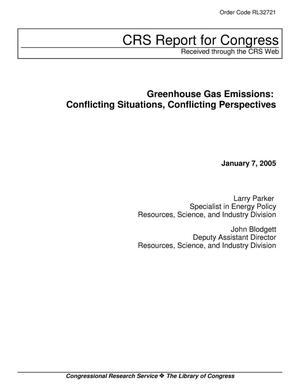 Greenhouse Gas Emissions: Conflicting Situations, Conflicting Perspectives