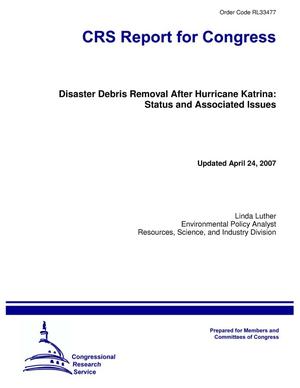Disaster Debris Removal After Hurricane Katrina: Status and Associated Issues