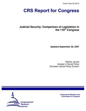 Judicial Security: Comparison of Legislation in the 110th Congress