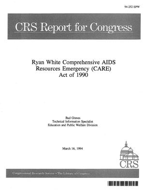 Ryan White Comprehensive AIDS Resources Emergency (CARE) Act of 1990