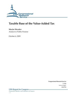 Taxable Base of the Value-Added Tax