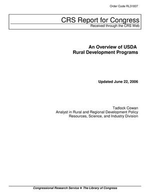 An Overview of USDA Rural Development Programs