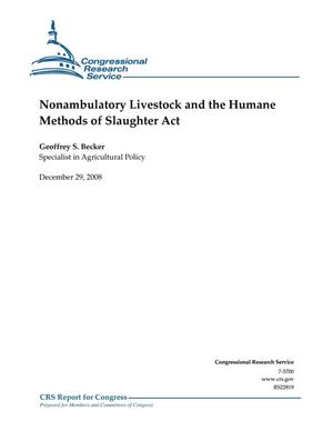 Nonambulatory Livestock and the Humane Methods of Slaughter Act