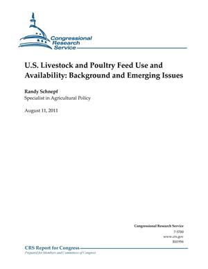 U.S. Livestock and Poultry Feed Use and Availability: Background and Emerging Issues