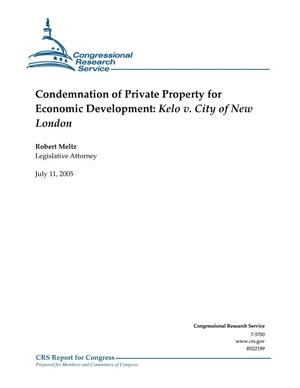 Condemnation of Private Property for Economic Development: Kelo v. City of New London