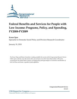 Federal Benefits and Services for People with Low Income: Programs, Policy, and Spending, FY2008-FY2009