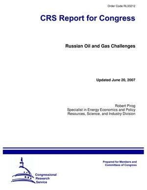 Russian Oil and Gas Challenges