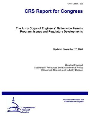 The Army Corps of Engineers’ Nationwide Permits Program: Issues and Regulatory Developments