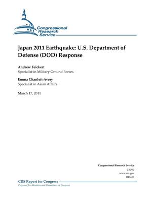 Japan 2011 Earthquake: U.S. Department of Defense (DOD) Response