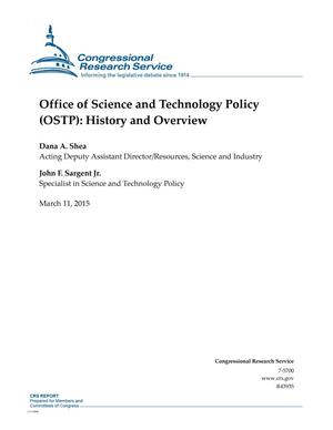 Office of Science and Technology Policy (OSTP): History and Overview