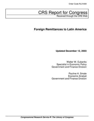 Foreign Remittances to Latin America