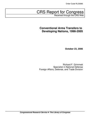 Conventional Arms Transfers to Developing Nations, 1998-2005