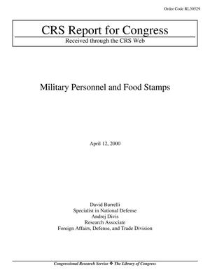 Primary view of object titled 'Military Personnel and Food Stamps'.