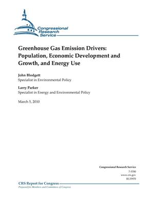 Greenhouse Gas Emission Drivers: Population, Economic Development and Growth, and Energy Use