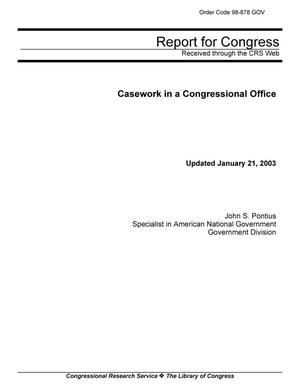 Casework in a Congressional Office