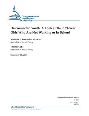 Disconnected Youth: A Look at 16- to 24-Year Olds Who Are Not Working or In School
