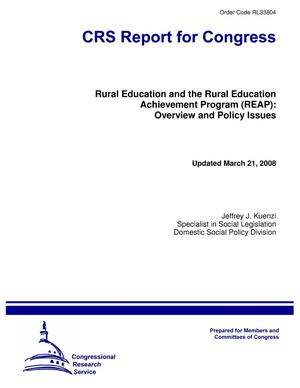 Rural Education and the Rural Education Achievement Program (REAP): Overview and Policy Issues