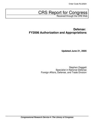 Defense: FY2006 Authorization and Appropriations