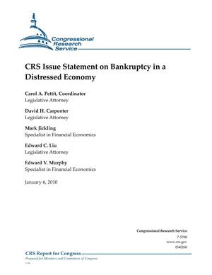 CRS Issue Statement on Bankruptcy in a Distressed Economy