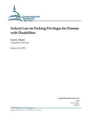 Federal Law on Parking Privileges for Persons with Disabilities