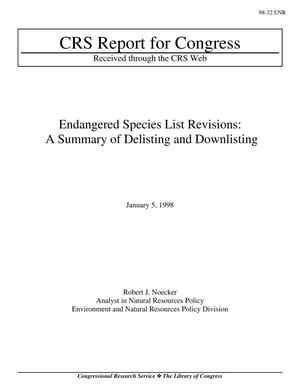 Endangered Species List Revisions: A Summary of Delisting and Downlisting